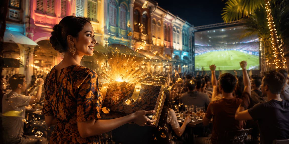 A football fan in Penang following virtual sports betting while wearing a batik shirt